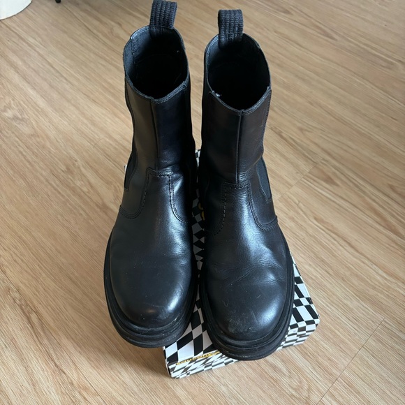 Zara Men’s Lug Sole Leather Boots - Picture 2 of 4